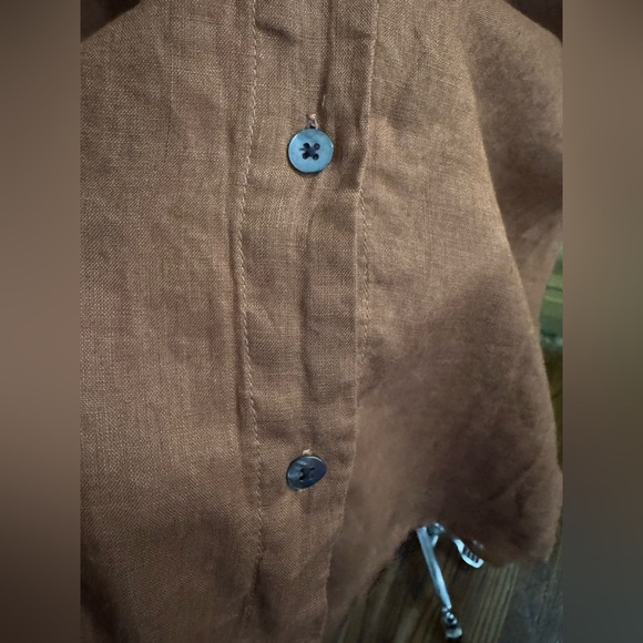 L*SPACE Rio Linen Tunic - Coffee size M / L - Picture 10 of 16